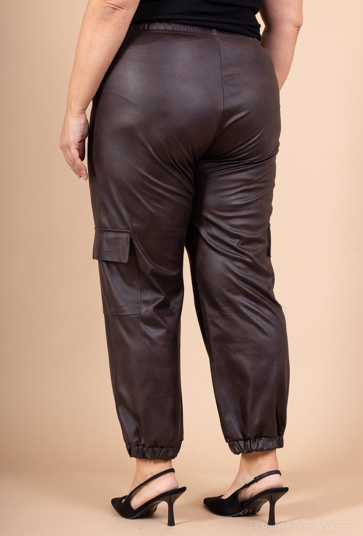 Soft Suede Cargo Pants Plus