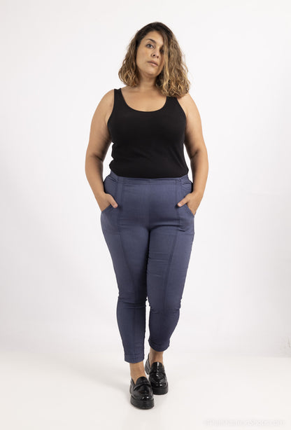 Basic Blue Jeggings Plus