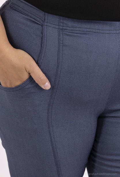 Basic Blue Jeggings Plus