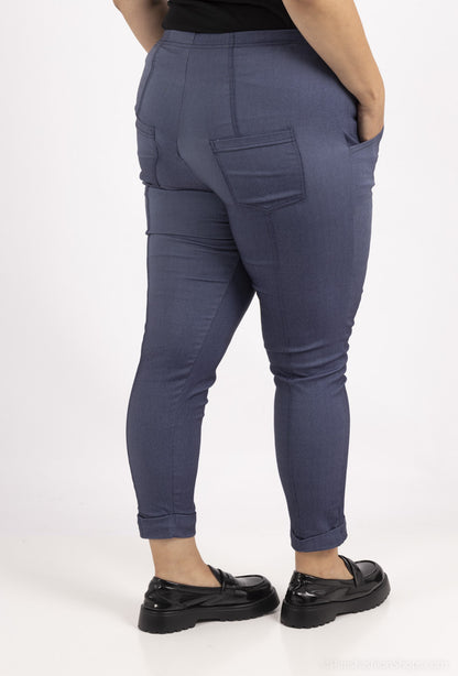 Basic Blue Jeggings Plus